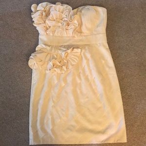 Mini Cream Ruffle dress